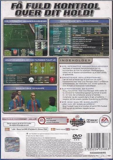 Total Club Manager 2005 - PS2 (Genbrug)